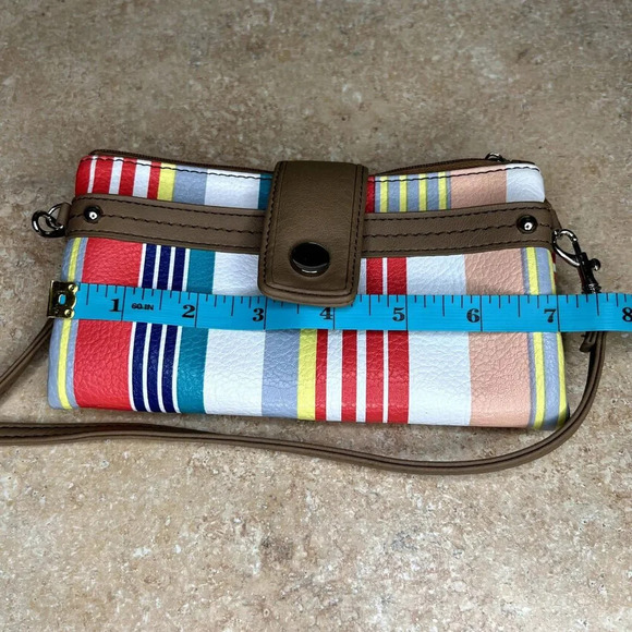 Crossbody Striped‎ Multicolor Wallet - Picture 8 of 14
